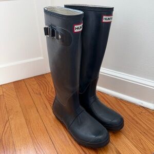 Hunter Original Navy Blue Tall Rain Boots Women’s Size 6